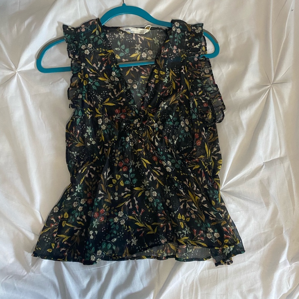 Zara floral top